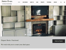 Tablet Screenshot of jamesevansbuilder.com